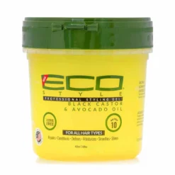 Eco Style Hair Gel Black Castor& Avocado Oil