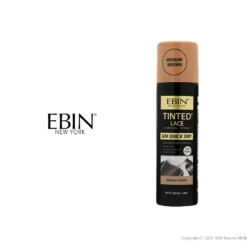 Ebin New York Quick Dry Lace Spray -Primal Shop TINTEDLACEQUICKDRYLIGHTBROWN
