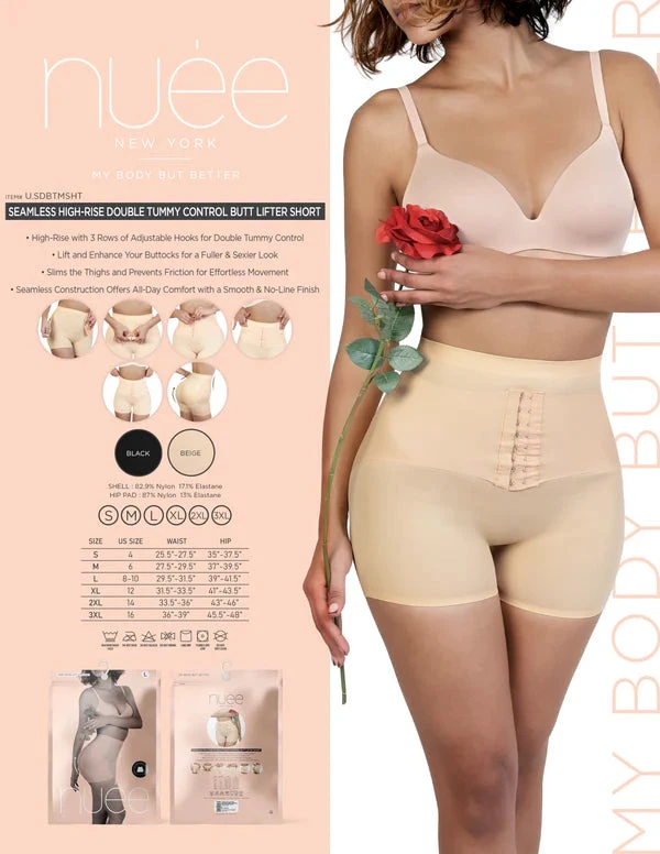 Seamless High Waist Double Tummy Shorts 14 Seamless High Waist Double Tummy Shorts - Image 12