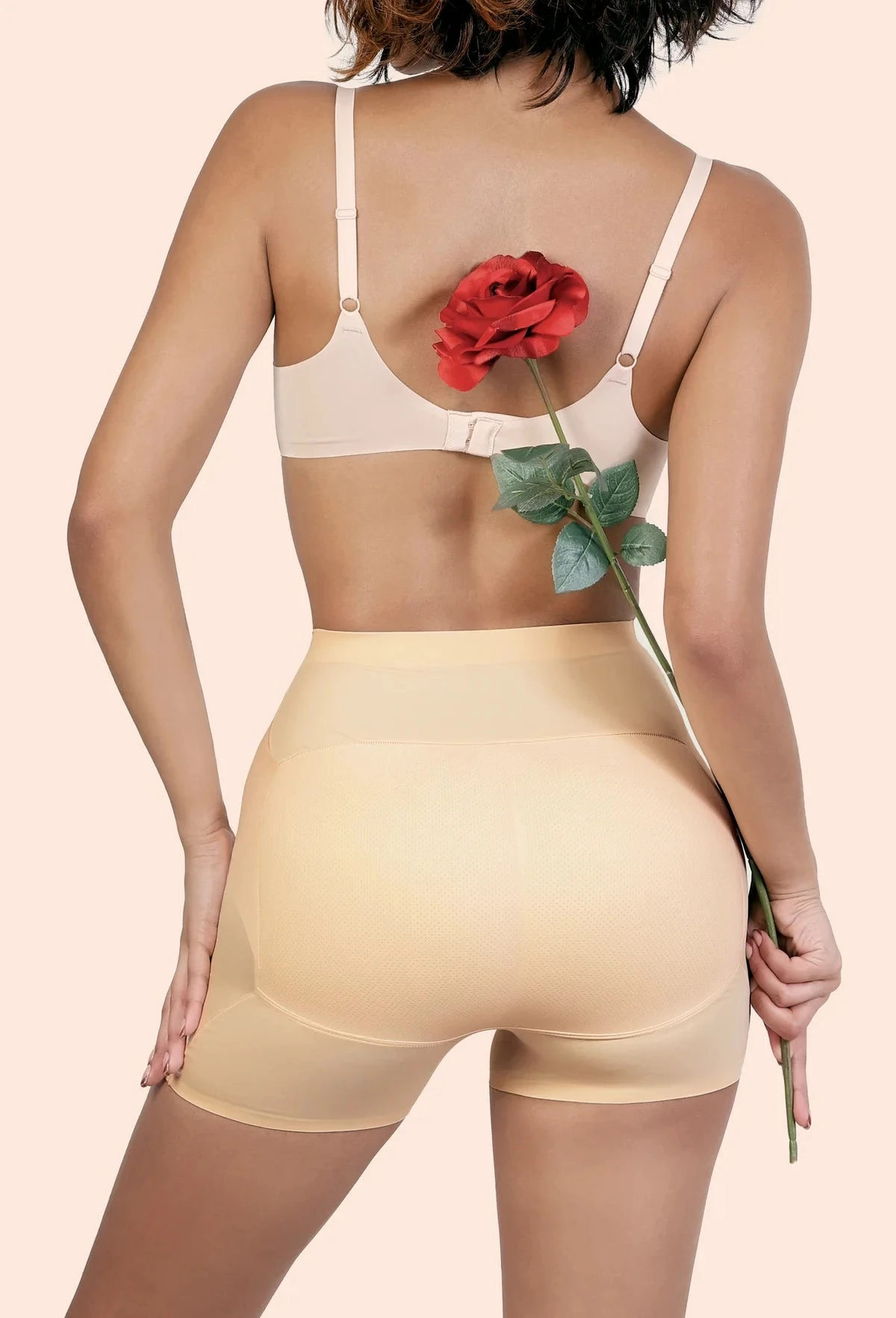 Seamless High Waist Double Tummy Shorts 3 Seamless High Waist Double Tummy Shorts