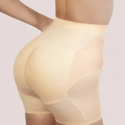 Seamless High Waist Double Tummy Shorts 23 Seamless High Waist Double Tummy Shorts -Primal Shop U.SDBTMSHT close up side2