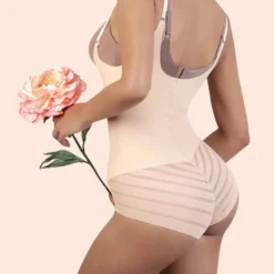 Seamless Tummy Control Body Lift Bodysuit 17 Seamless Tummy Control Body Lift Bodysuit -Primal Shop U.STMBDST3 beige side