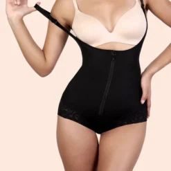 Open Bust Tummy Control Butt LIft Bodysuit -Primal Shop U.TMYBDST2 close up strap2