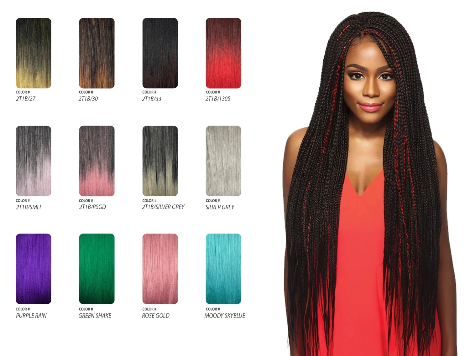 3x African Diamond Xpress Braiding Hair 4 3x African Diamond Xpress Braiding Hair - Image 2