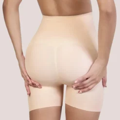 Seamless High-Rose Tummy Control Short 18 Seamless High-Rose Tummy Control Short -Primal Shop U STMYSHT2 close up back