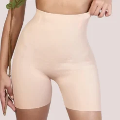 Seamless High-Rose Tummy Control Short 20 Seamless High-Rose Tummy Control Short -Primal Shop U STMYSHT2 close up elastic