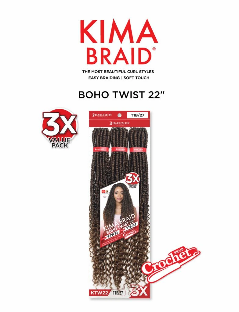 3X Kima Boho Twist 22" 6 3X Kima Boho Twist 22" - Image 4
