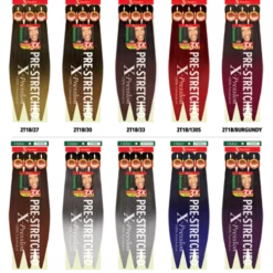 OUTRE XPression Pre-Stretched Braid 52" 11 OUTRE XPression Pre-Stretched Braid 52" -Primal Shop X Pression Pre Stretched Braid 52 3X PKG ALL COLOR 04 510x553 1