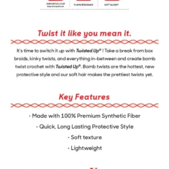 2X Bonita Butterfly Locs 18" -Primal Shop X Pression Twisted Up Bomb Style 2