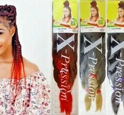 Lagos Braids 14 Lagos Braids -Primal Shop XPRESSION LAGOS BRAID Pre Pulled Hair Extension36 44 Pack 1