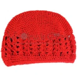 Red Kufi Hat -Primal Shop adult size kufi hats red 500x500 1
