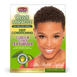 African Pride Olive Miracle Texturizer Kit