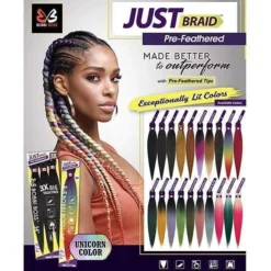 Bobbi Boss Just Braid Pre-Feathered 54" -Primal Shop bobbi boss box braid 1 bobbi boss pre feathered braid just braid 54inch 3x 3689969942575