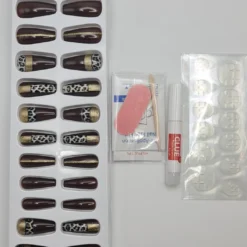 Brown Leopard Press On Nails -Primal Shop brownleopard1