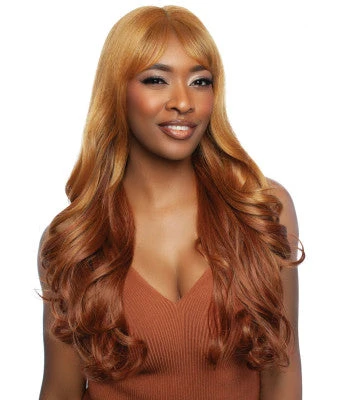 Glueless Human Hair Blend HD Lace Front Wig - CARAMEL 03 3 Glueless Human Hair Blend HD Lace Front Wig - CARAMEL 03