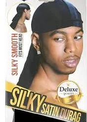 Silky Satin Durag- Black
