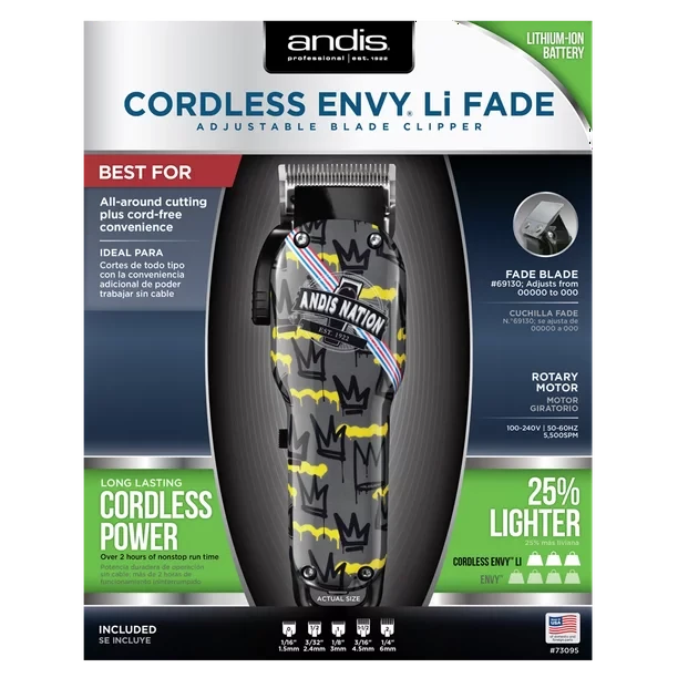 Andis Cordless Envy Fade Clipper 6 Andis Cordless Envy Fade Clipper - Image 4