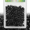 Eden Medium Round Hair Beads - Black 1 Eden Medium Round Hair Beads - Black -Primal Shop ezgif.com gif maker 2022 07 08T104558.775