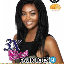 LOC 304- 3X Pre-stretched Faux Locs 14"