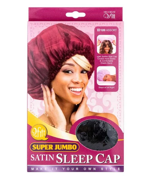 Jumbo Satin Sleep Cap 3 Jumbo Satin Sleep Cap
