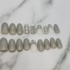 Green Press On Nails