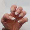 Almond French Leopard Press On Nails