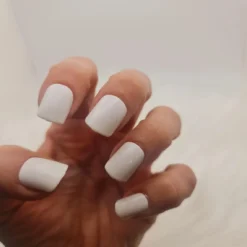 White Press On Nails