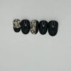 Leopard Black Press On Nails