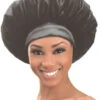 M&M Qfitt Organic Argan & Shea Butter + Olive Oil Padded Bonnet -Primal Shop m m 866 blk padded bonnet