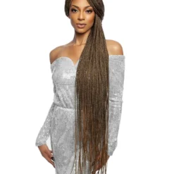 4 X 4 Free Part Box Braid Wig -Primal Shop rchb203 threequarter