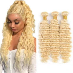 20A Single Blonde Deep Wave