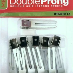 12 Pcs Double Prong Clips